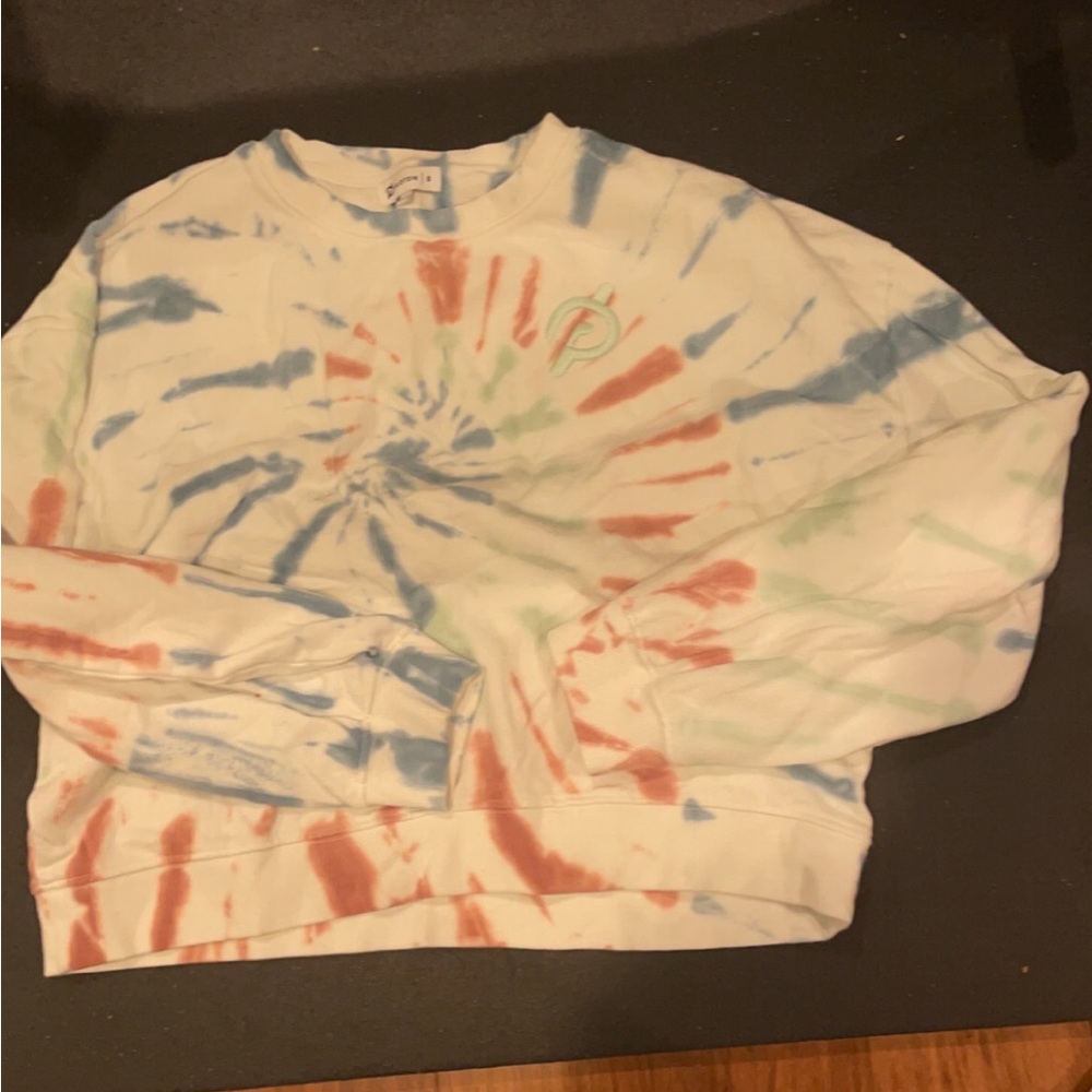 Peloton tie dye crop